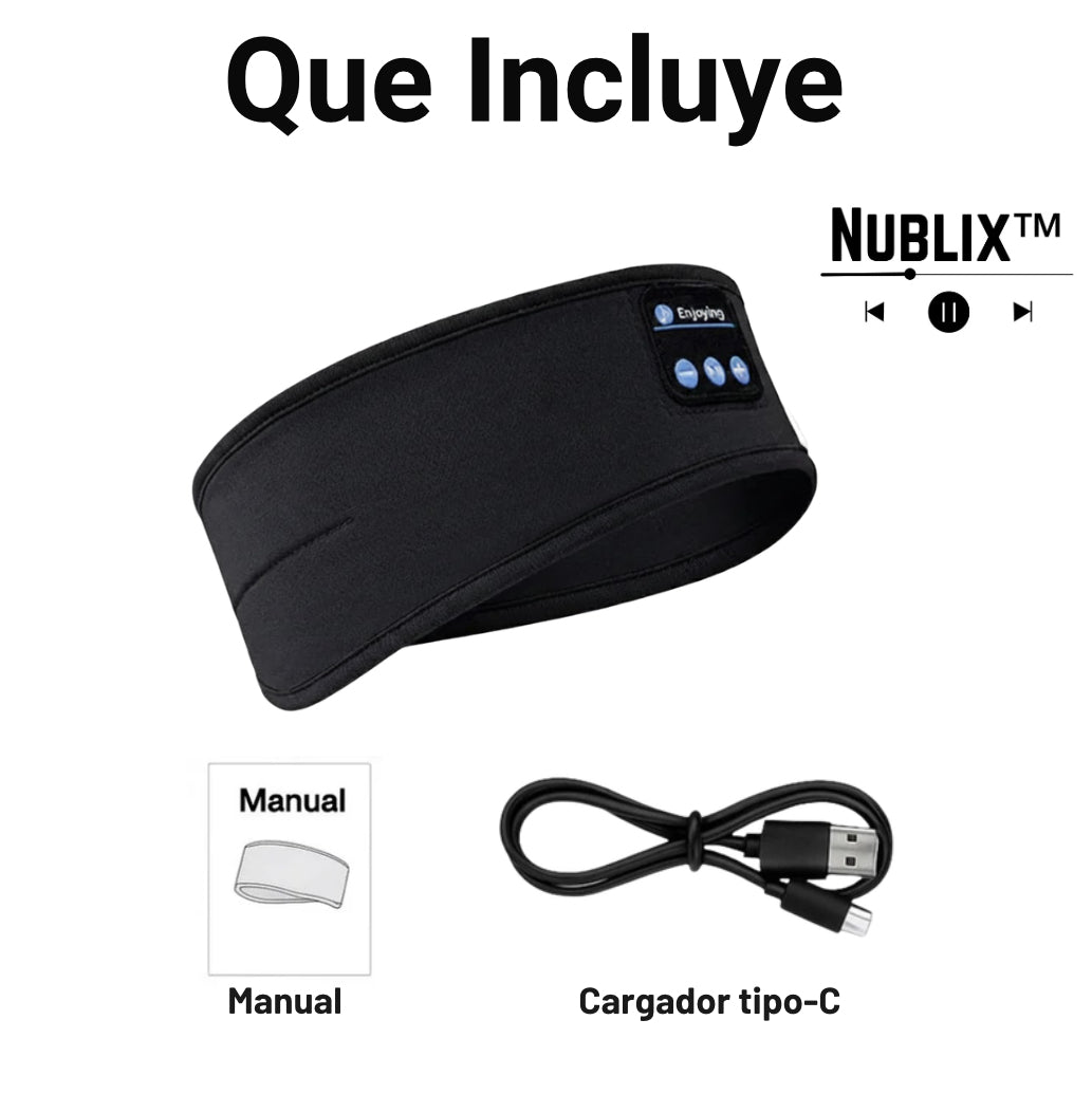 Nublix™ - Diadema Inteligente para Dormir y Entrenar